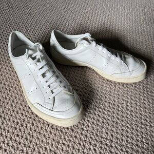 Umit Benan White Leather Sneakers